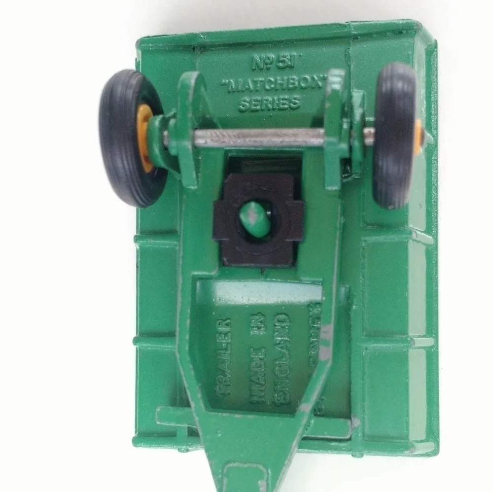 VINTAGE John Deere Miniature Trailer Lesney Farm Tractor Metal Die Cast Toy No51
